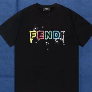 Fendi Men's White Short Sleeve T-Shirt